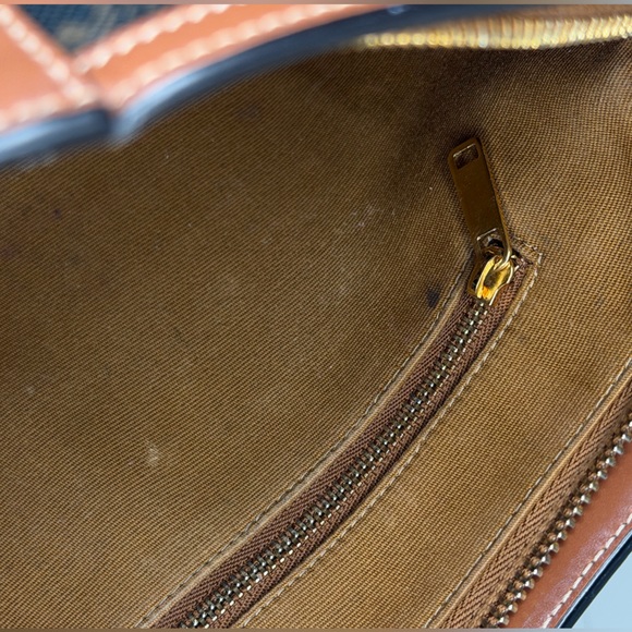 Celine Brown Triomphe Canvas Toiletry Pouch - Picture 9 of 16